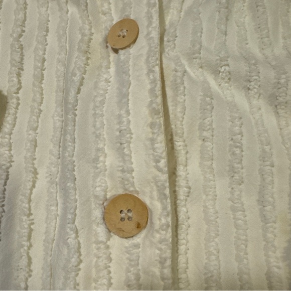 Cream Textured Men's Jacket - Picture 3 of 7